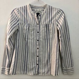 Madewell Mandarin Collar Button Down Shirt